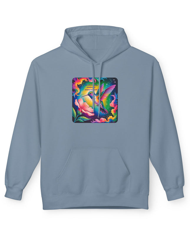 "My Life is Being Created in Every Moment" Unisex Midweight Softstyle Fleece Hoodie