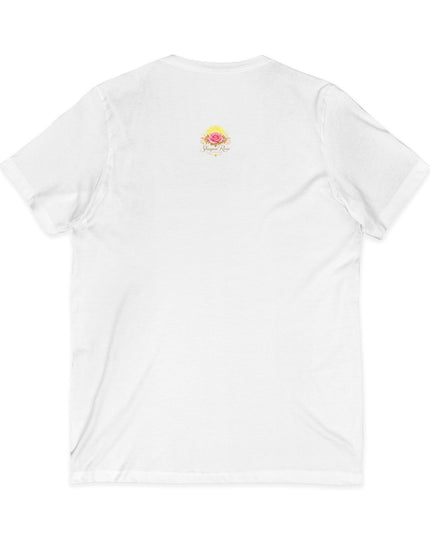 "Happy Valentine's Day" Unisex Jersey Short Sleeve V-Neck Tee