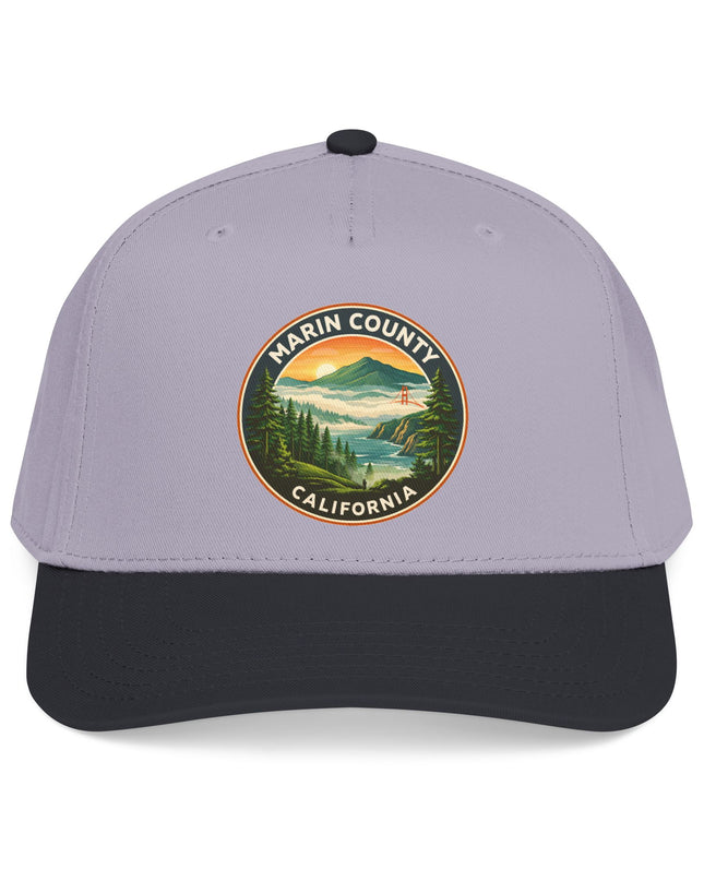 "Marin County, Above the Fog" Mid Profile Baseball Cap