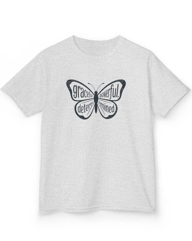 "Butterfly With Words" Kids Heavy Cotton Tee