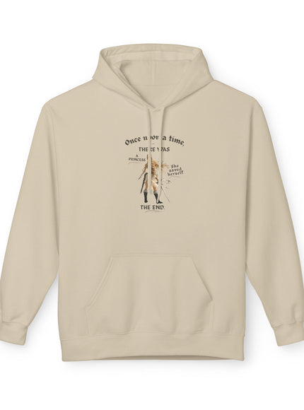 "She Saved Herself V1" (Ink both sides) Unisex Midweight Softstyle Fleece Hoodie