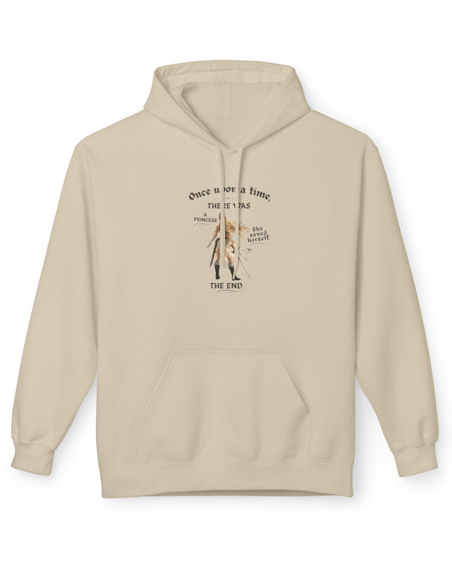 "She Saved Herself" (Ink both sides) Unisex Midweight Softstyle Fleece Hoodie