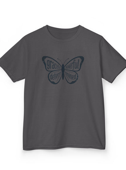 "Butterfly With Words" Kids Heavy Cotton Tee