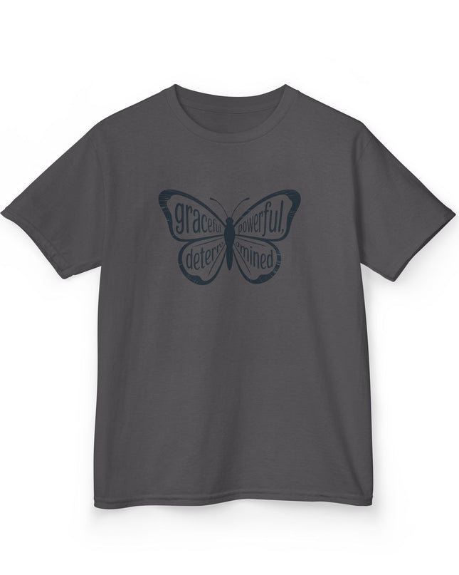 "Butterfly With Words" Kids Heavy Cotton Tee