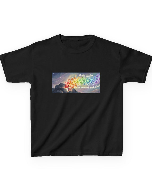 "Be the Rainbow in Someone's Dark Cloud" Kids Heavy Cotto Tee