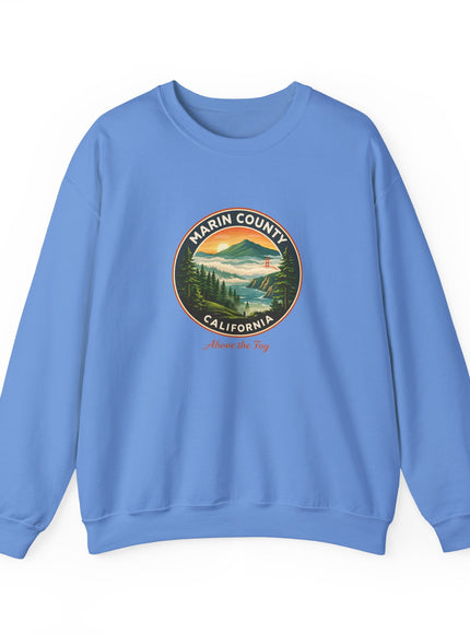 "Marin County, Above the Fog" Unisex Heavy Blend Crewneck Sweatshirt