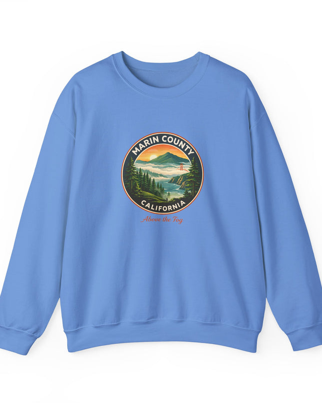 "Marin County, Above the Fog" Unisex Heavy Blend Crewneck Sweatshirt