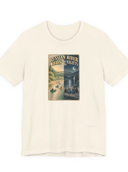 "Russian River Days, Russian River Nights" Unisex Jersey Short Sleeve Tee
