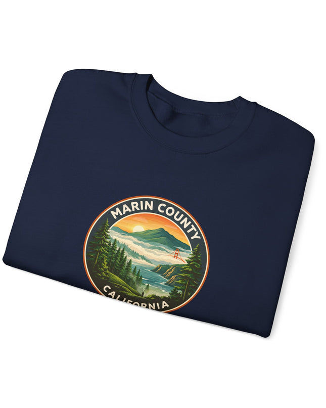"Marin County, Above the Fog" Unisex Heavy Blend Crewneck Sweatshirt