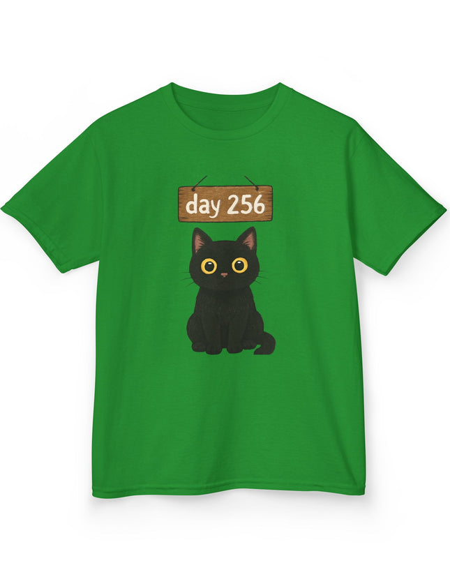 Day 256, no blinking black cat Kids Heavy Cotton Tee by Gildan 5000B