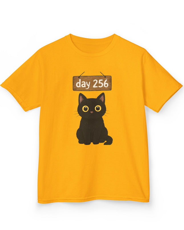 Day 256, no blinking black cat Kids Heavy Cotton Tee by Gildan 5000B