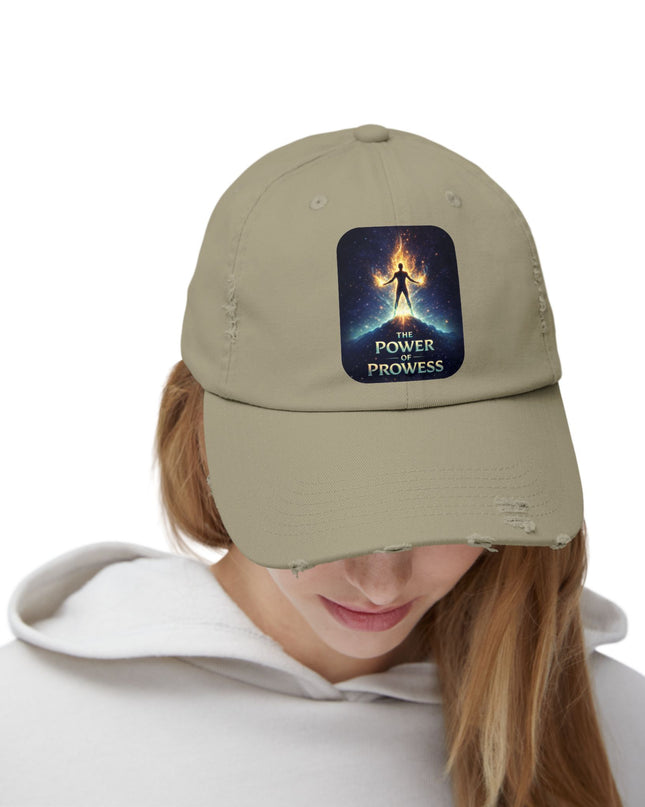 "The Power of Prowess" Unisex Distressed Cap