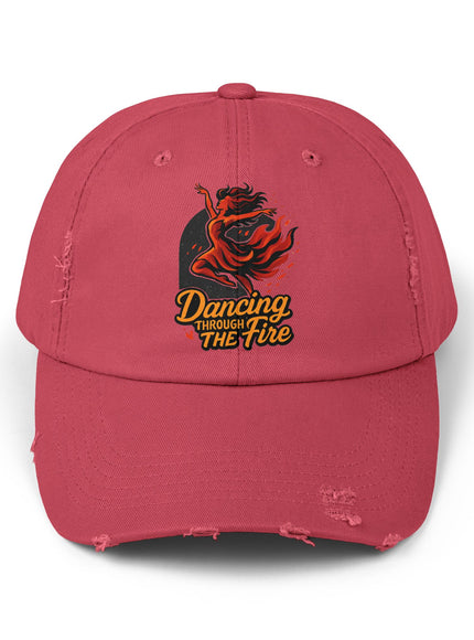 "Dancing Through the Fire" Unisex Distressed Cap