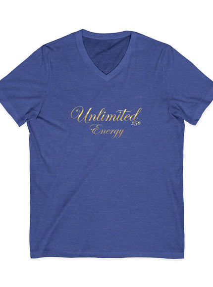 "Unlimited 256 Energy" Unisex Jersey Short Sleeve V-Neck Tee