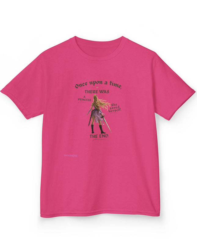"She Saved Herself" Kids Heavy Cotton Tee