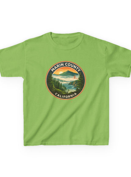 "Marin County, Above the Fog - no text" Kids Heavy Cotton Tee
