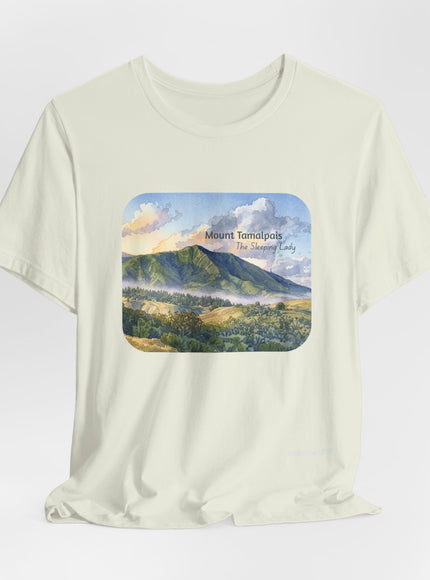 "Mount Tamalpais, the Sleeping Lady" Unisex Jersey Short Sleeve Tee