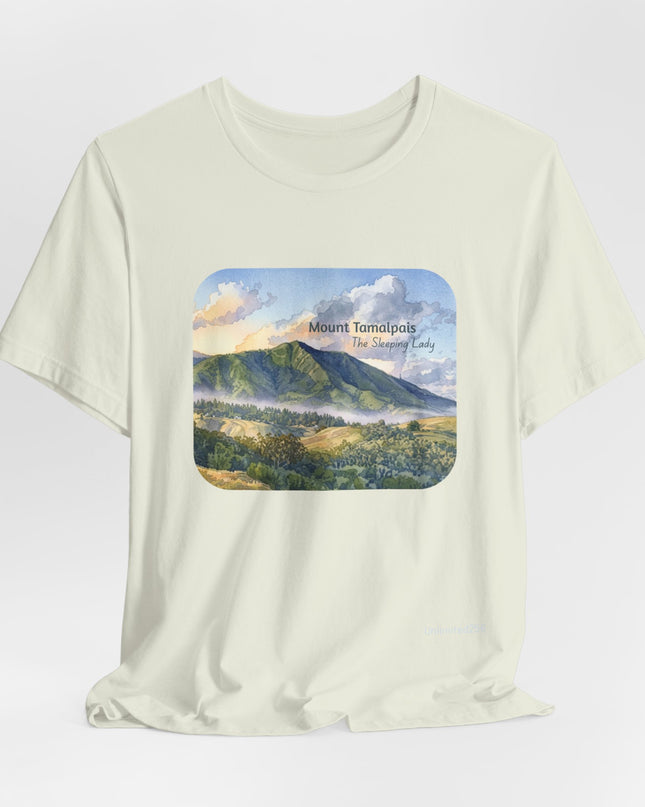 "Mount Tamalpais, the Sleeping Lady" Unisex Jersey Short Sleeve Tee