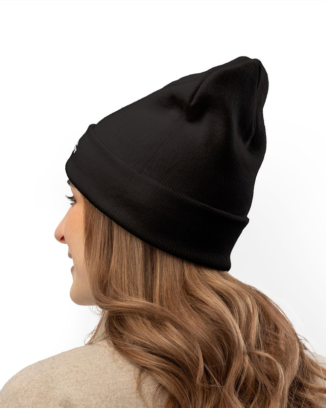 "Marin County Mom" Knit Beanie (Embroidery)