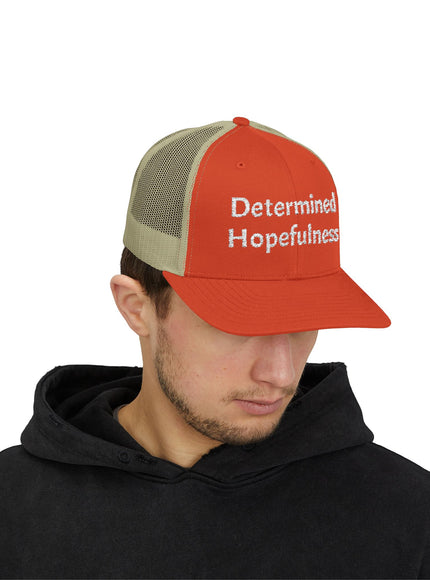 "Determined Helpfulness" Snapback Trucker Cap
