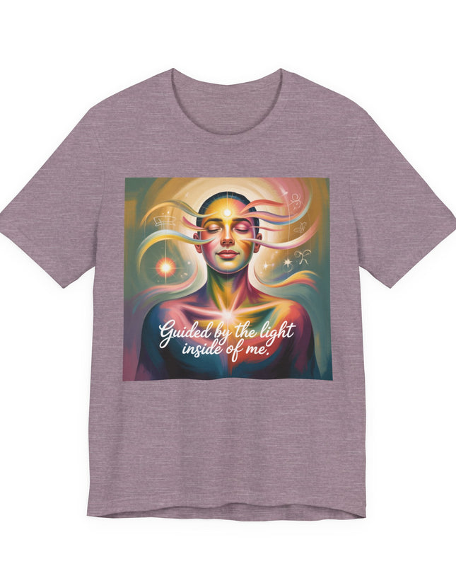 "Guided by the Light Inside of Me" Unisex Jersey Short Sleeve Tee