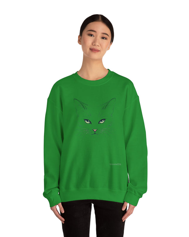 "Cat Face Sketch" Unisex Adult Sweatshirt