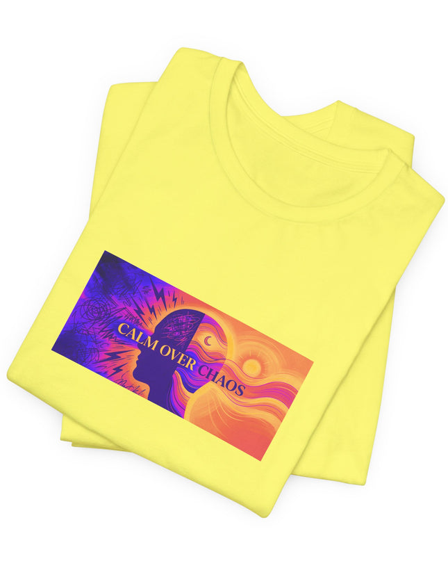 "Calm Over Chaos- Vivid" Unisex Jersey Short Sleeve Tee