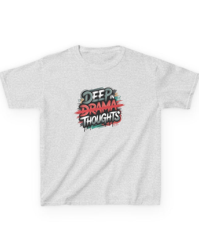 "Deep in Drama Thoughts" Kids Heavy Cotton Tee