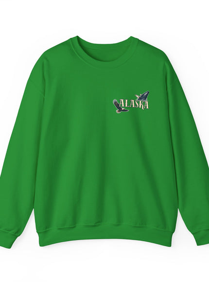 "Alaska" (Ink front and back) Unisex Heavy Blend Crewneck Sweatshirt