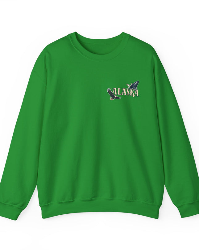 "Alaska" (Ink front and back) Unisex Heavy Blend Crewneck Sweatshirt