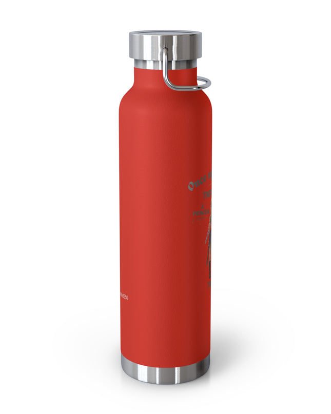 "She Saved Herself" Copper Vacuum Insulated Bottle, 22oz