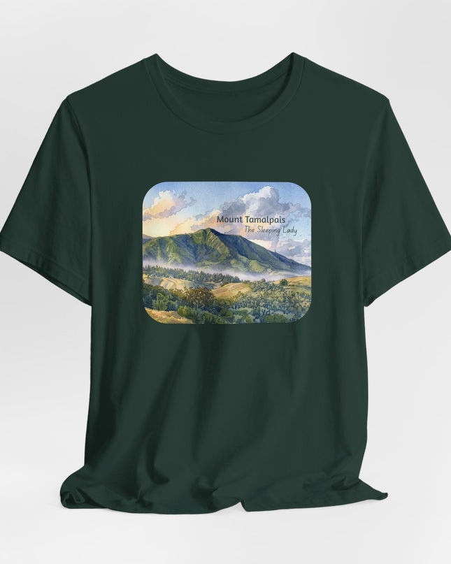 "Mount Tamalpais, the Sleeping Lady" Unisex Jersey Short Sleeve Tee