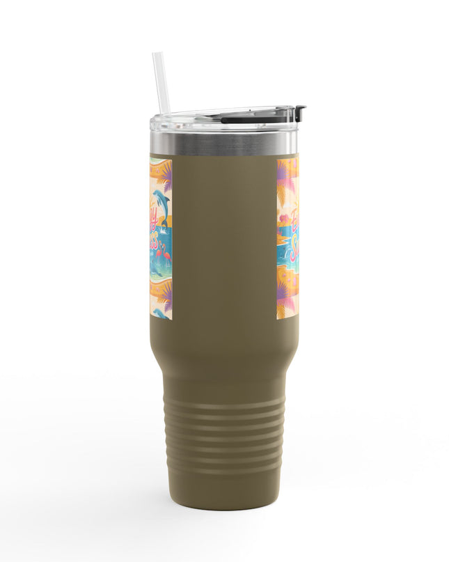 "February in Florida, Energy for Success" Insulated Travel Mug, 40oz