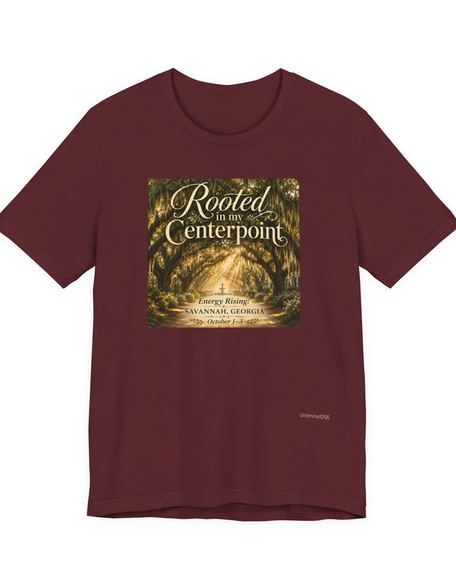 "Rooted in my Centerpoint" Unisex Jersey Short Sleeve Tee