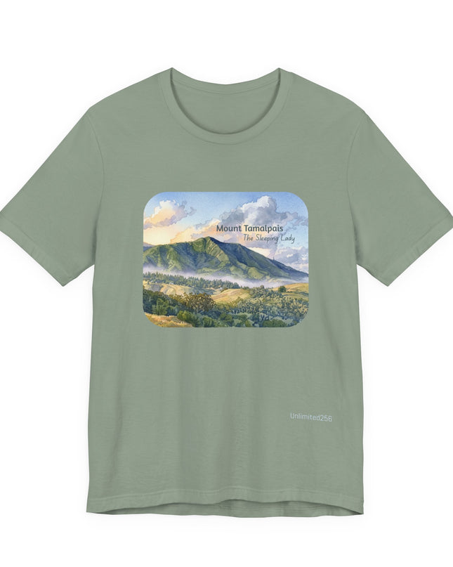"Mount Tamalpais, the Sleeping Lady" Unisex Jersey Short Sleeve Tee