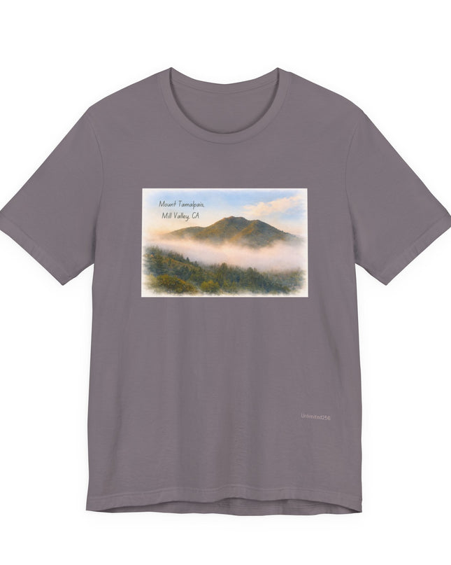"Mount Tamalpais, Mill Valley, California" Unisex Jersey Short Sleeve Tee
