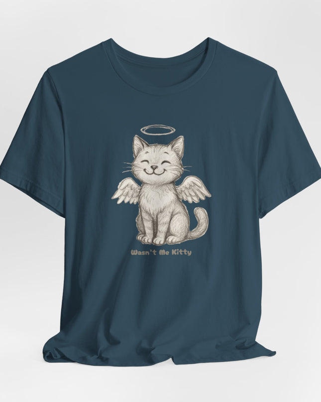"Wasn't Me Kitty" Unisex Jersey Short Sleeve Tee