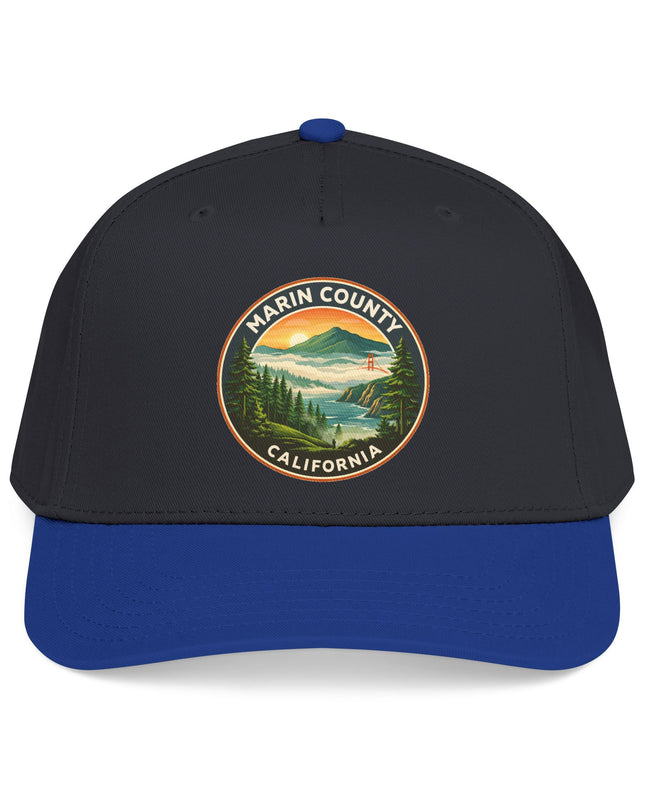 "Marin County, Above the Fog" Mid Profile Baseball Cap