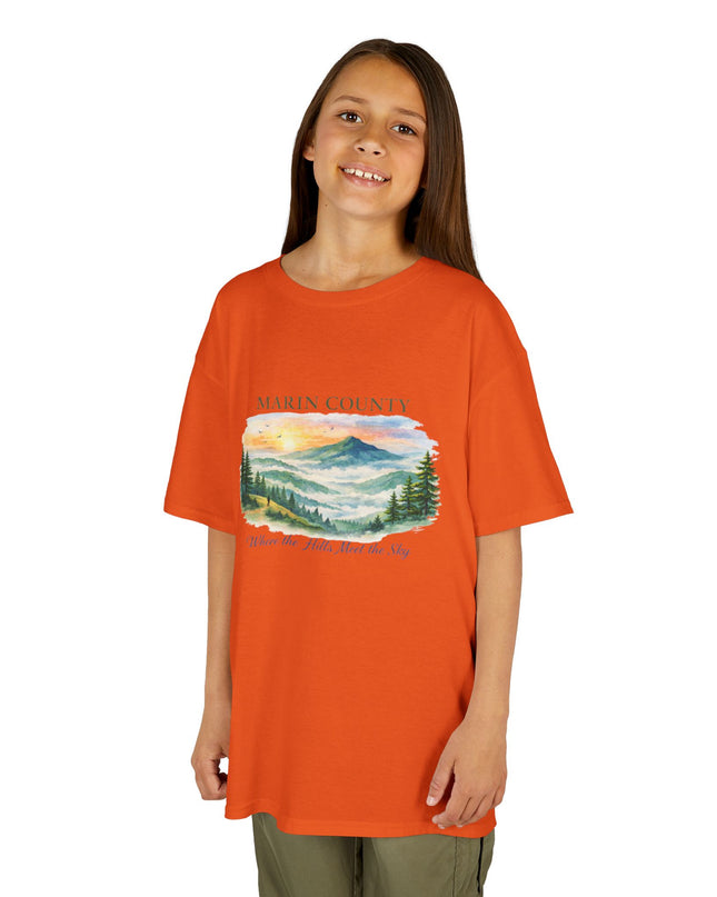 "Marin County, Where the Hills Meet the Sky" Kids Heavy Cotton Tee