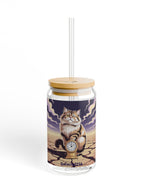 With lid and straw / 16oz