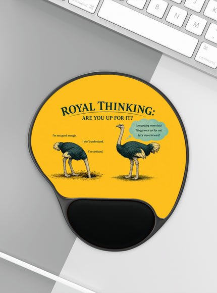 "Ostrich" Mouse Pad With Wrist Rest