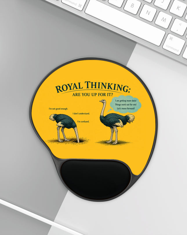 "Ostrich" Mouse Pad With Wrist Rest
