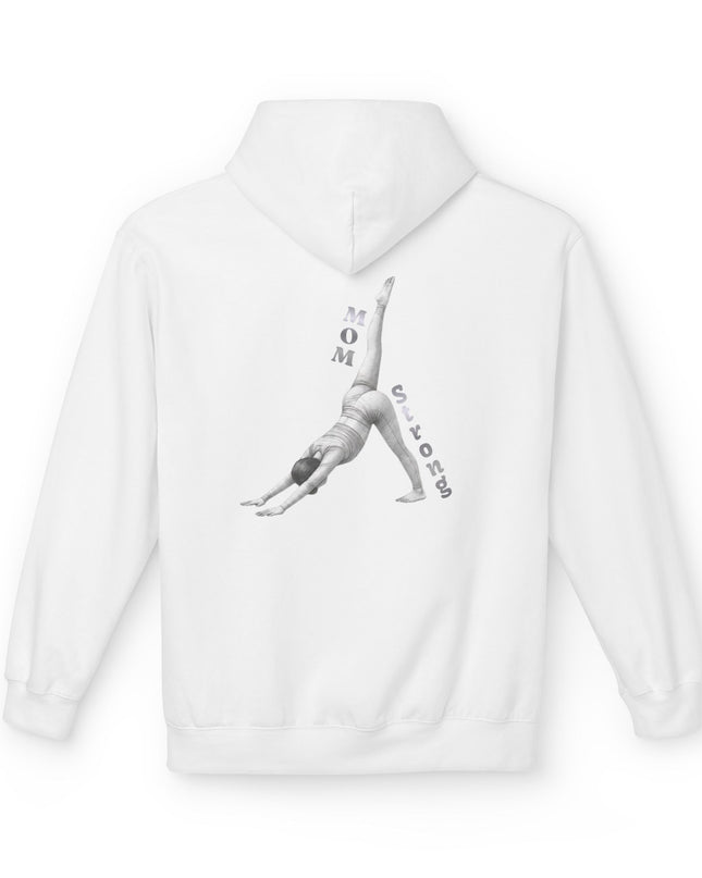"Mom Strong Pilates" (Lighter ink on both sides) Unisex Midweight Softstyle Fleece Hoodie