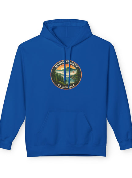 "Marin County, Above the Fog- no text" Unisex Midweight Softstyle Fleece Hoodie