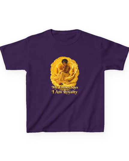 "My Father Says I am Royalty" Kids Heavy Cotton Tee