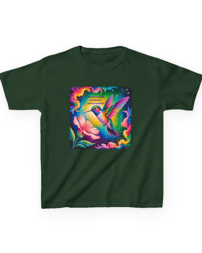 "My Life is Being Created in Every Moment" Kids Heavy Cotton Tee