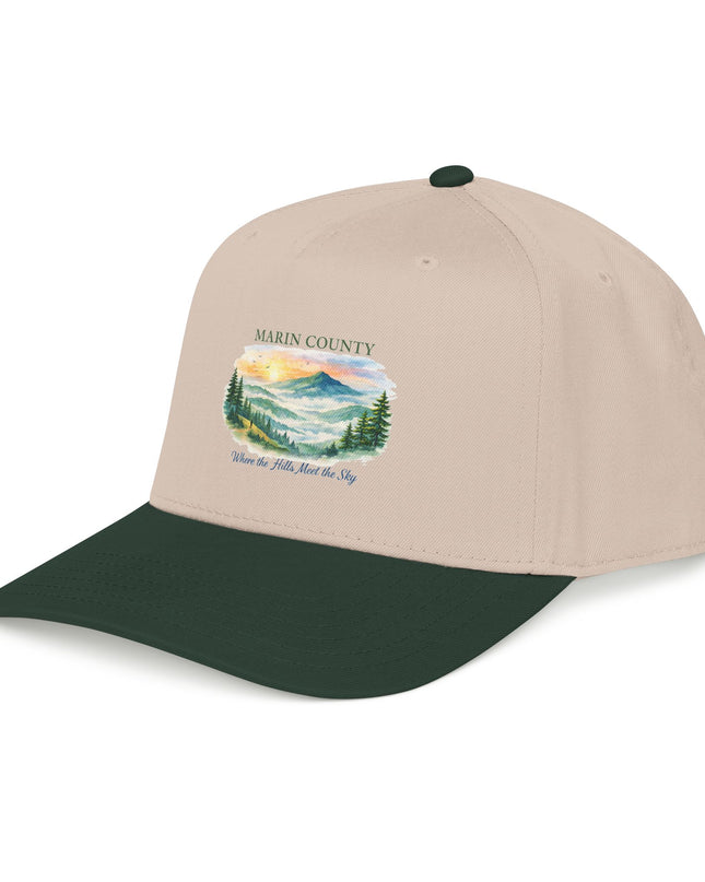 "Marin County, Where the Hills Meet the Sky" Mid Profile Baseball Cap