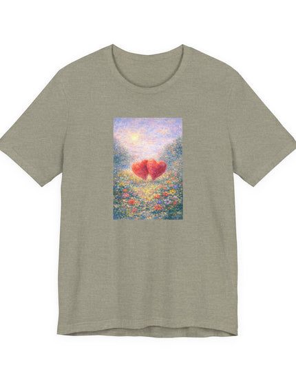 "Valentine's Day - Monet Style" Unisex Jersey Short Sleeve Tee