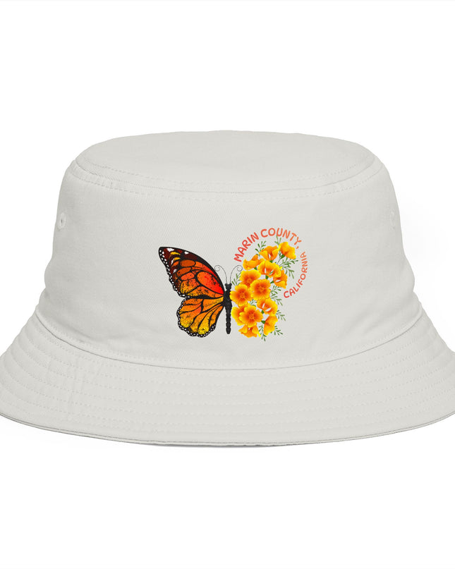 "Butterflies and Poppies Marin County, California" Bucket Hat