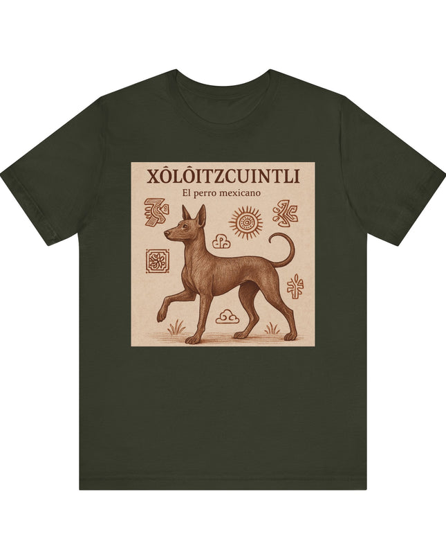 "Xoloitzcuintli - el perro mexicano" Unisex Jersey Short Sleeve Tee